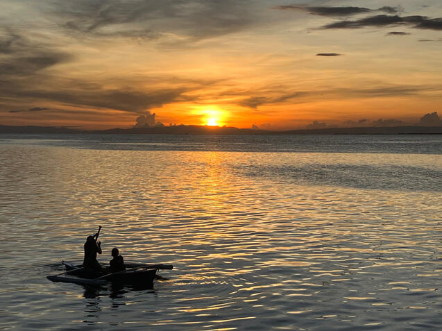 Sunset at Olango Island Wildlife Sanctuary, Cebu 22 November 2022