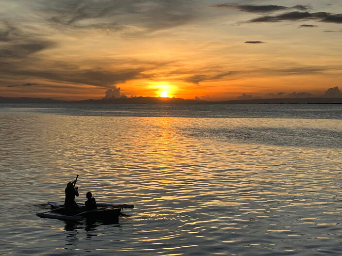 Sunset at Olango Island Wildlife Sanctuary, Cebu 22 November 2022